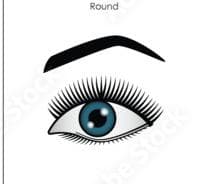 Photo example of round eyes